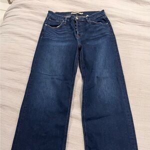Hudson wide leg jeans.  Worn once.  Like new condition.
